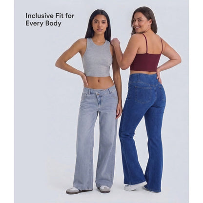 Women’s Comfort Stretch Baggy Jeans – Relaxed Fit for Everyday Wear
