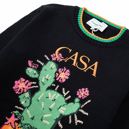 Intarsia Sweater | Cactus et Orange