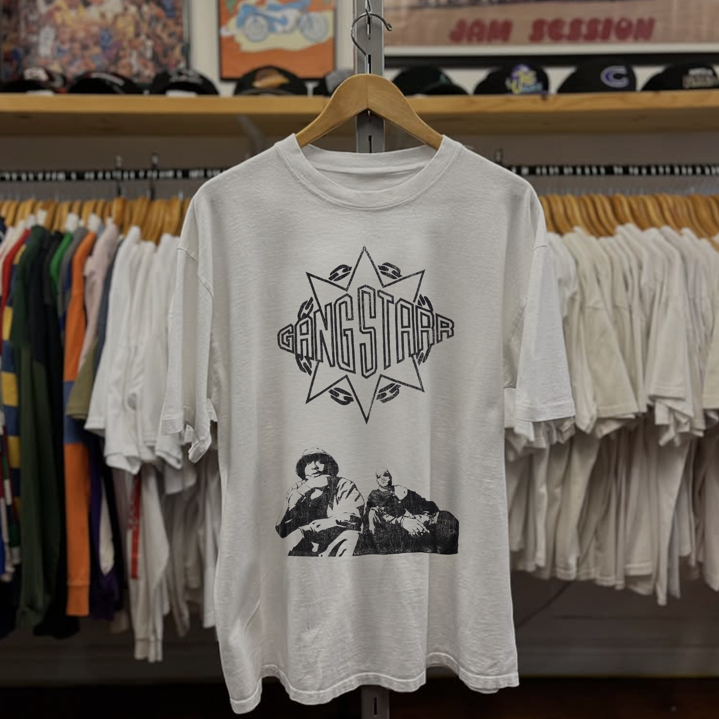 Rare Gangstarr Washed White Tee