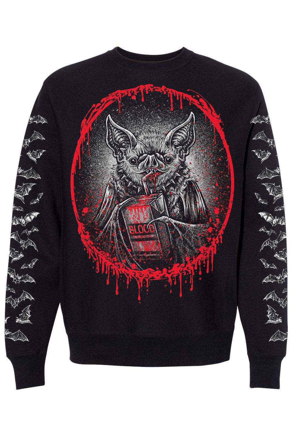 Bat Blood Snack Time Sweatshirt