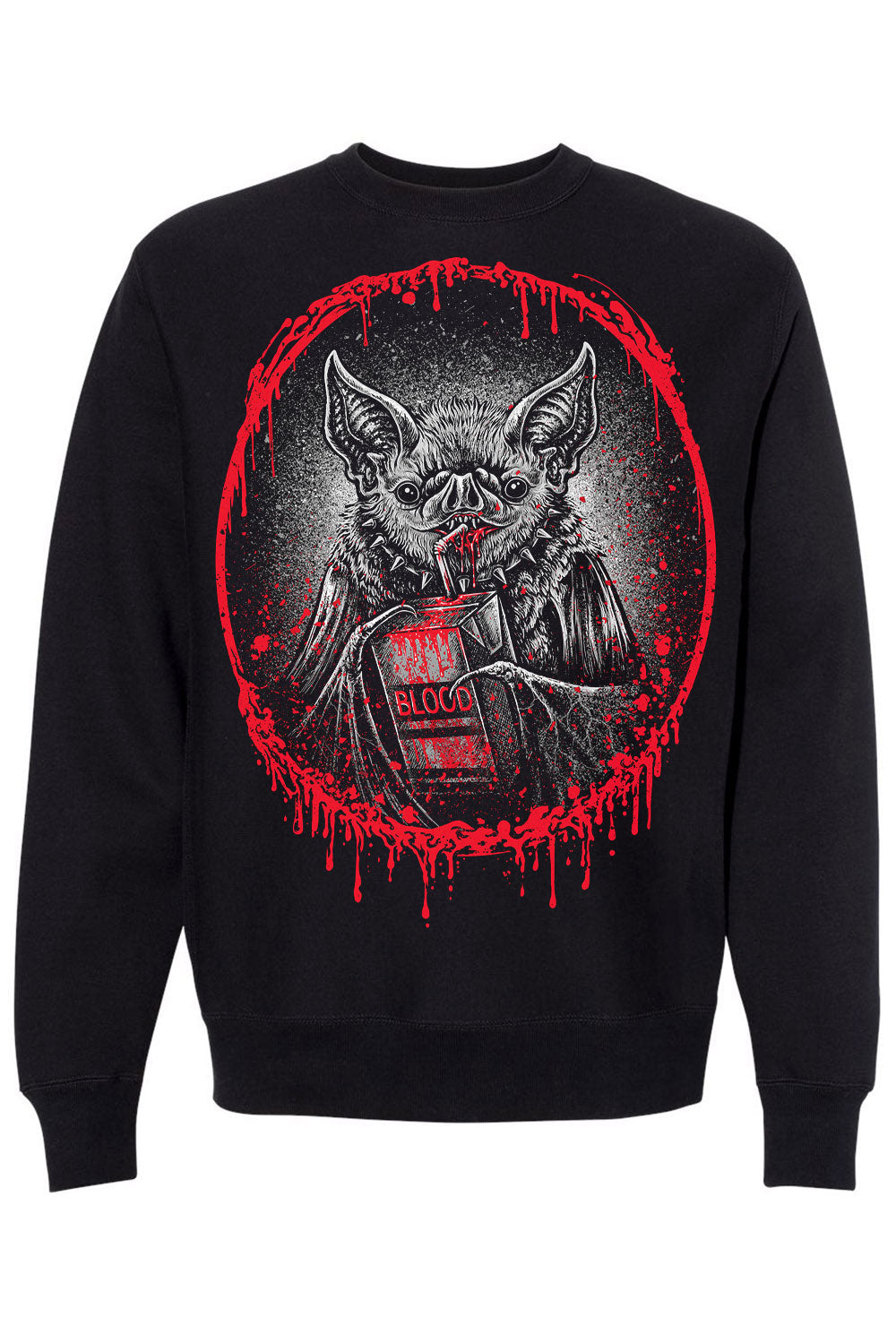 Bat Blood Snack Time Sweatshirt