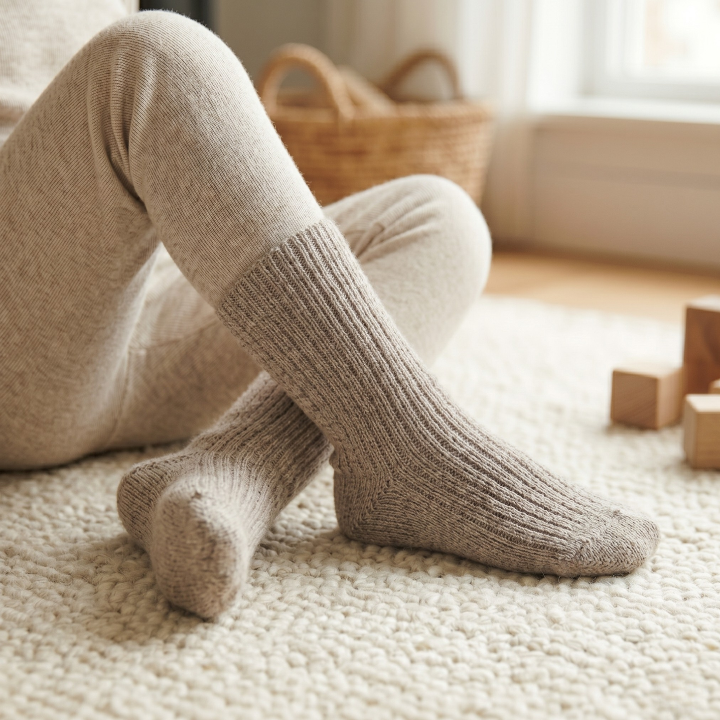 Kids' Merino Thick Rib Socks