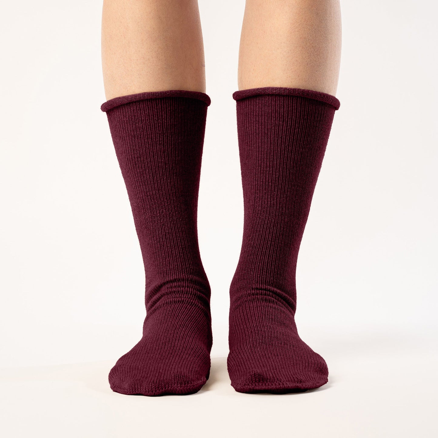 Women's Knit Socks Merino Royal Cherry