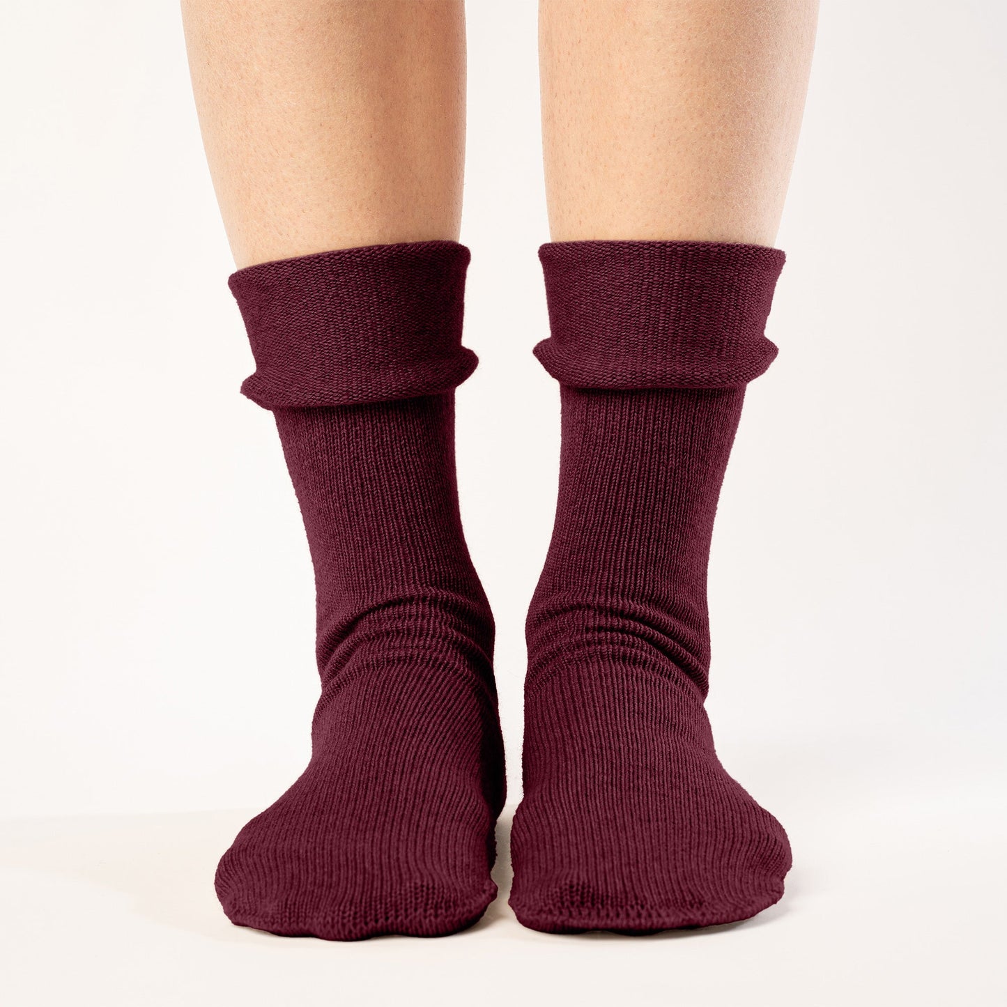Women's Knit Socks Merino Royal Cherry