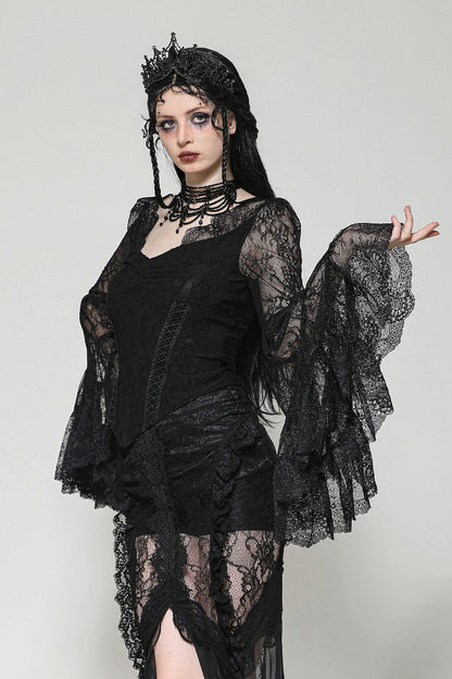 Basilica Lace Bell Sleeve Blouse