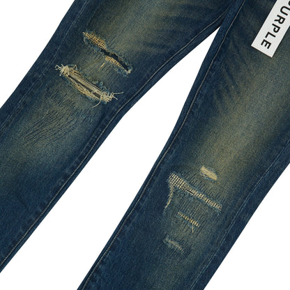 Light Destroy Indigo Denim