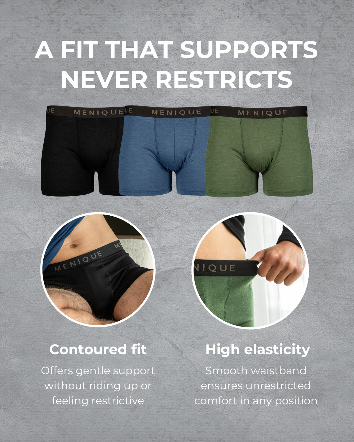 Men's Merino Short Boxer Briefs 2-Pack