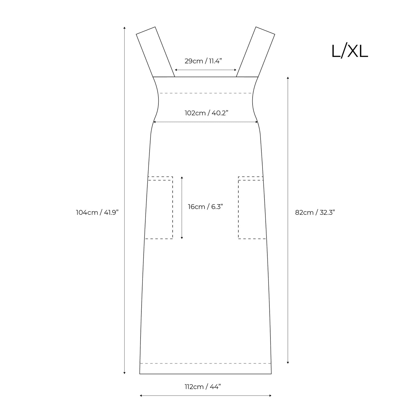 Cross-Back Japanese Apron