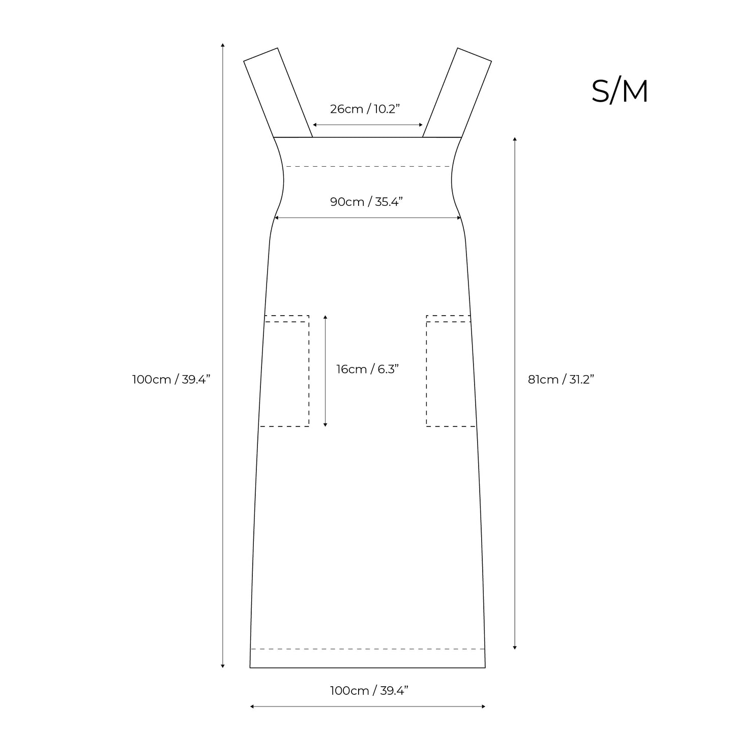 Cross-Back Japanese Apron