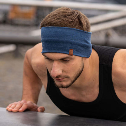 Men's Merino Training Headband Denim