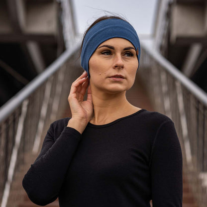Women's Merino Sport Headband Denim