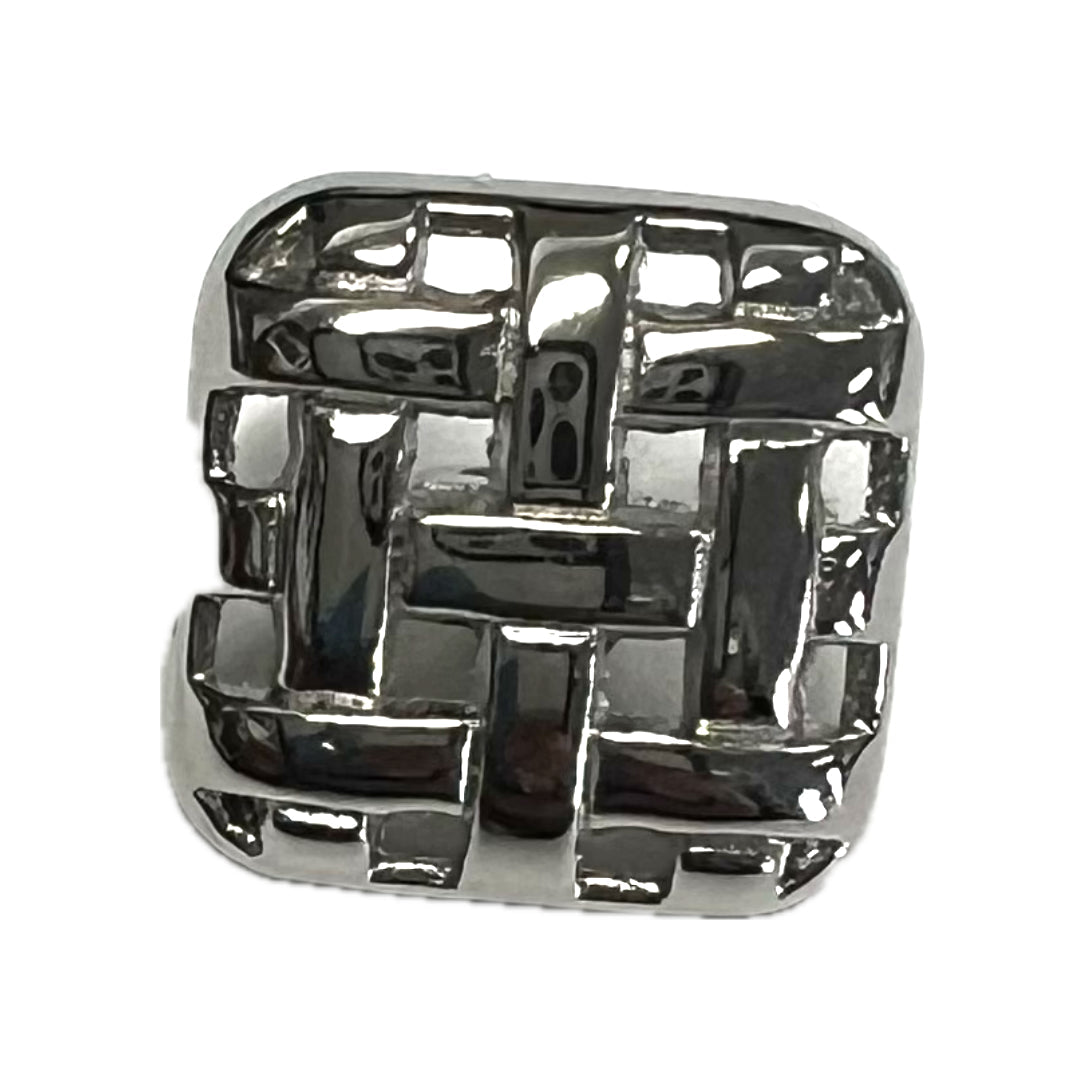 Metal Square Silver-20mm