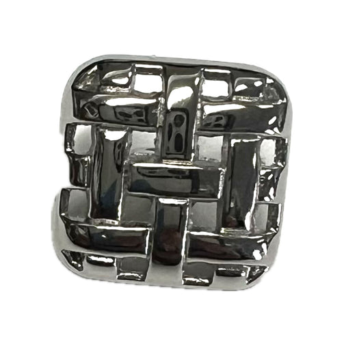 Metal Square Silver-20mm