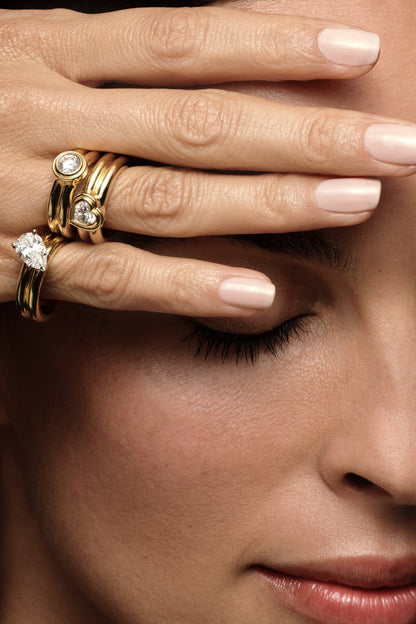 Diamond Double Orielle Ring | Customisable