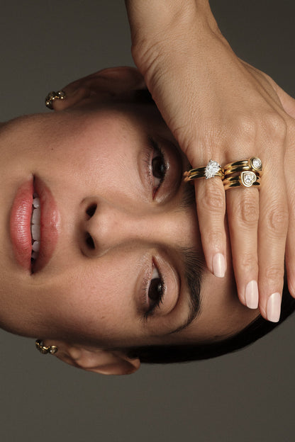 Diamond Double Orielle Ring | Customisable