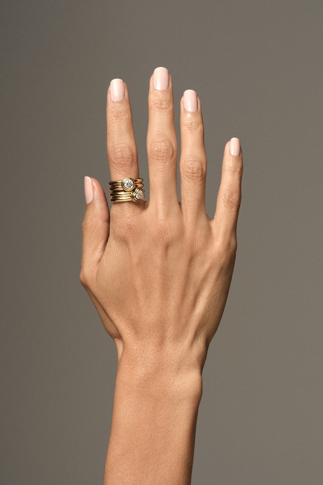 Roma Round Diamond Ring | 18K White Gold