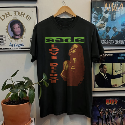 92 Sade Love Deluxe Washed Black Tee