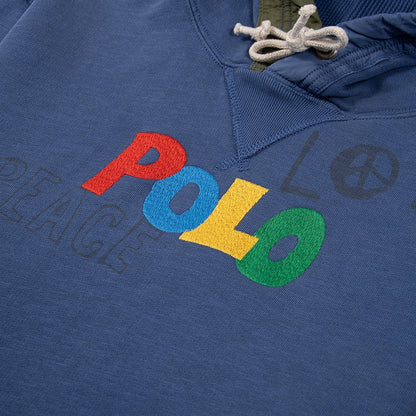 Patchwork Fleece Hoodie | Royal Multi