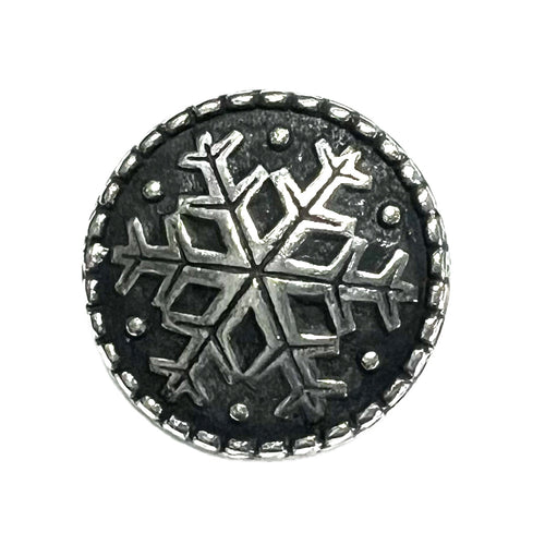 Pewter Snowflake-20mm