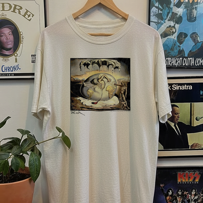 Rare Salvador Dali Geopoliticus Child Washed White Tee