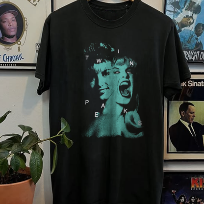Twin Peaks Laura Palmer Vintage Washed Black Tee