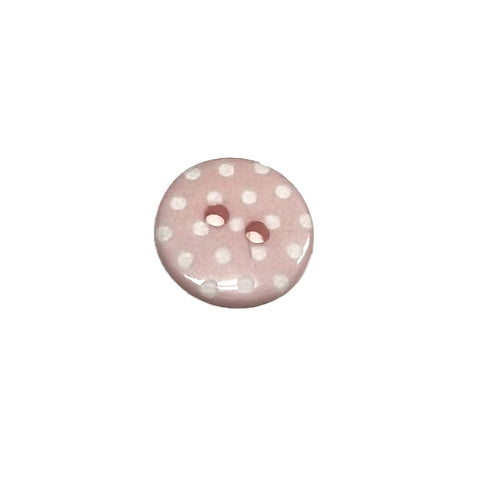 Pink & White Polkadots-14mm