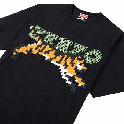 Pixel Oversized Tee | Black