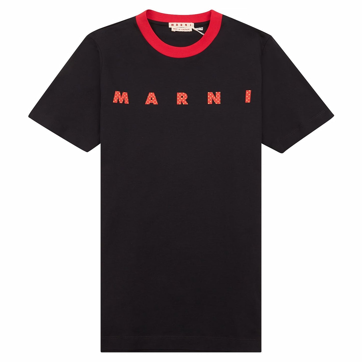 Polka Dot Logo Tee | Black
