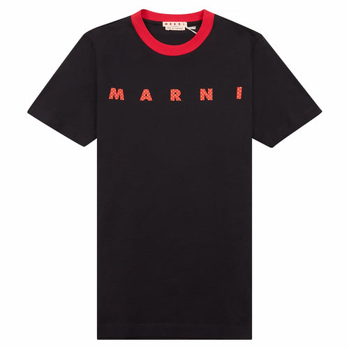 Polka Dot Logo Tee | Black