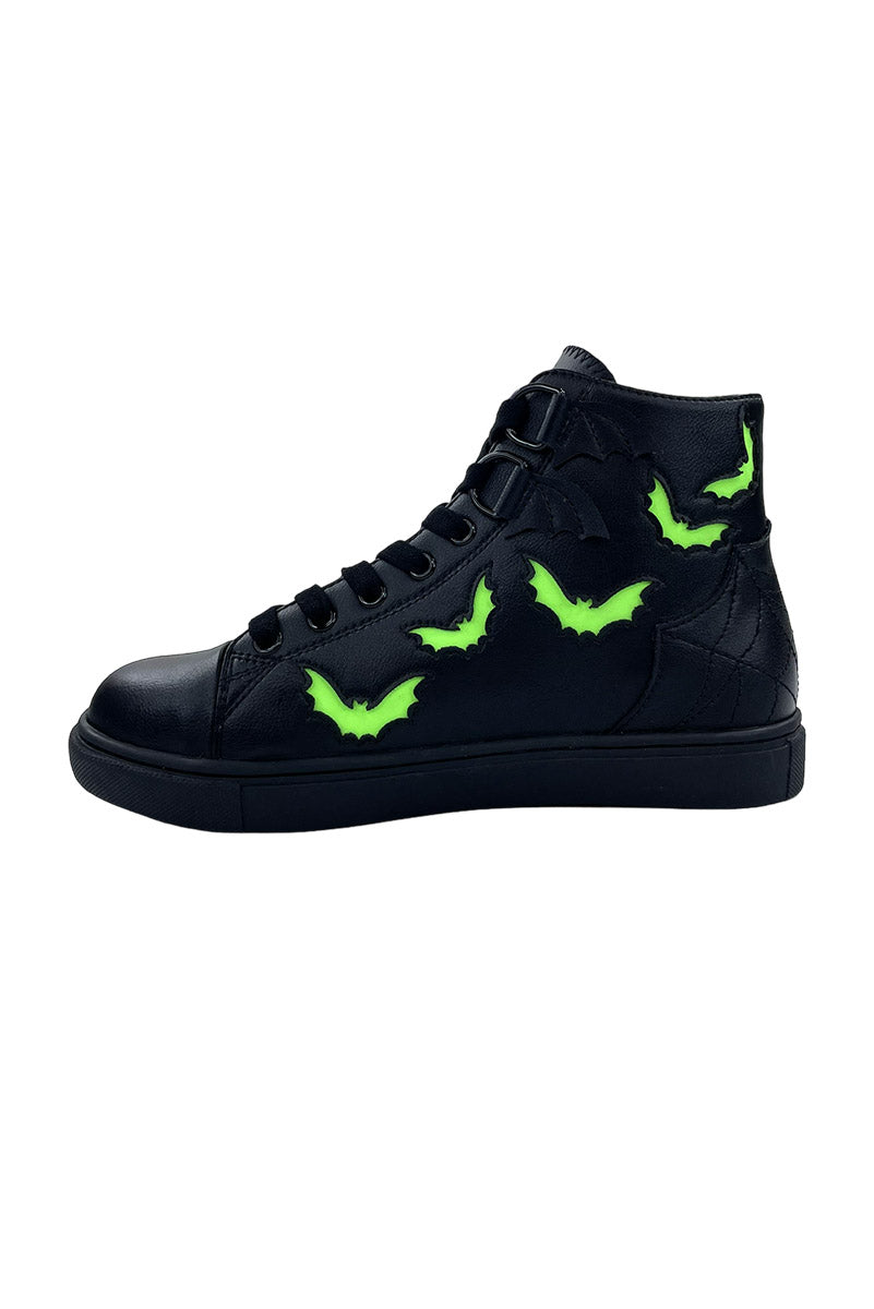 Chelsea Bat Sneakers [Black/Green Glow]