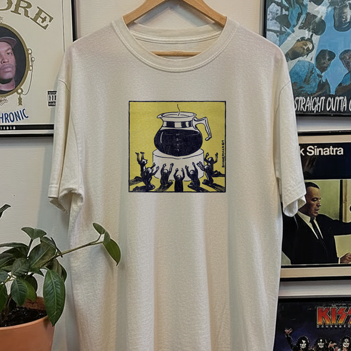 Rare Bannerman Caffeine Washed White Tee