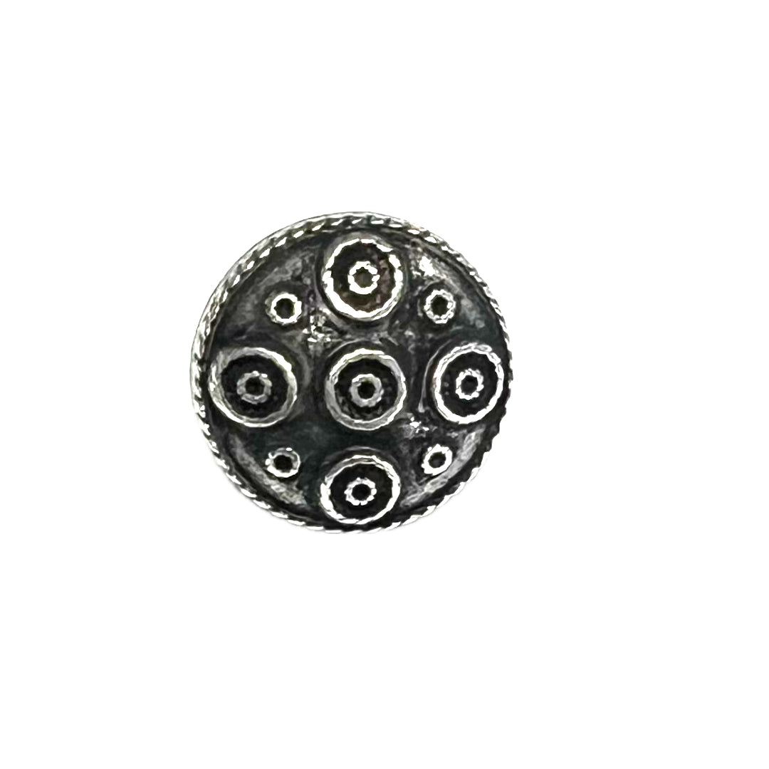 Silver Ethnic Circles-13mm