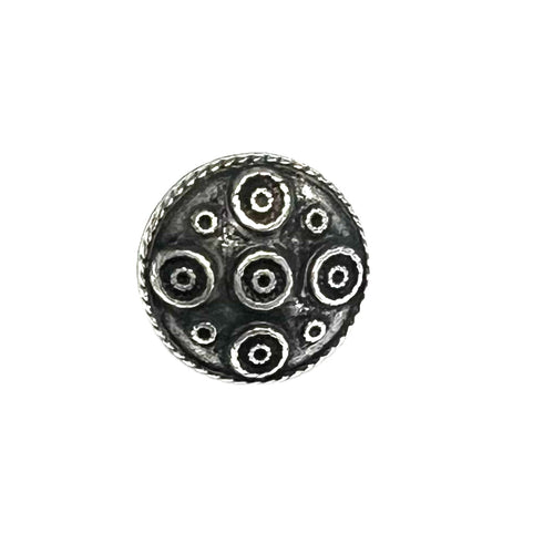 Silver Ethnic Circles-13mm