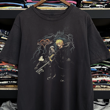 Rare Kingdom Hearts Washed Black Tee