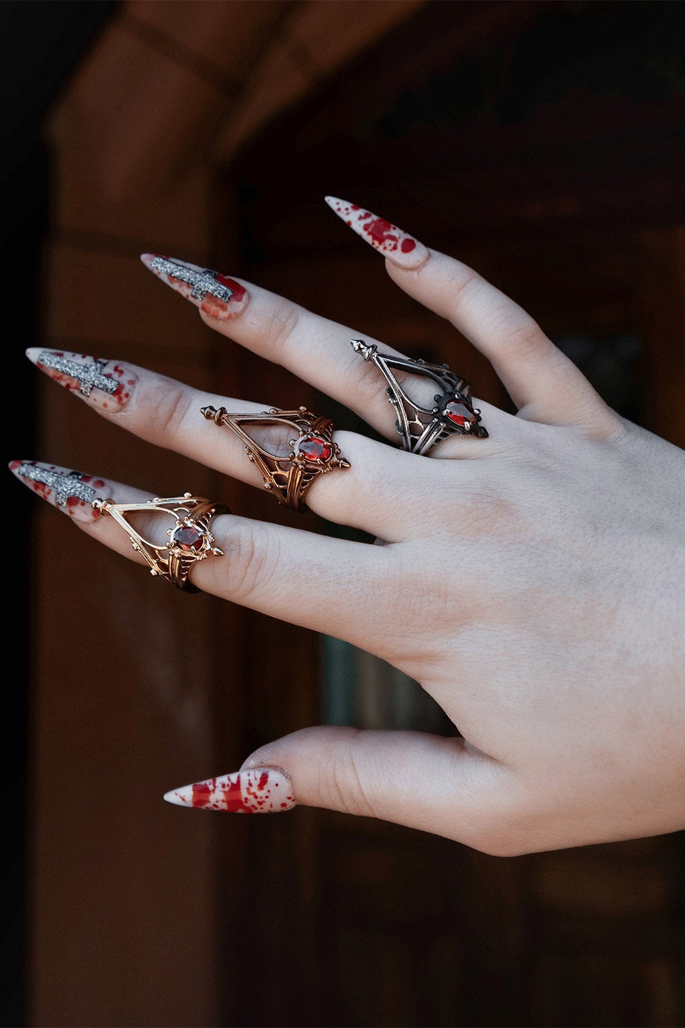 Cathedral Solace Ring [Vintage Dark/Rose Gold]