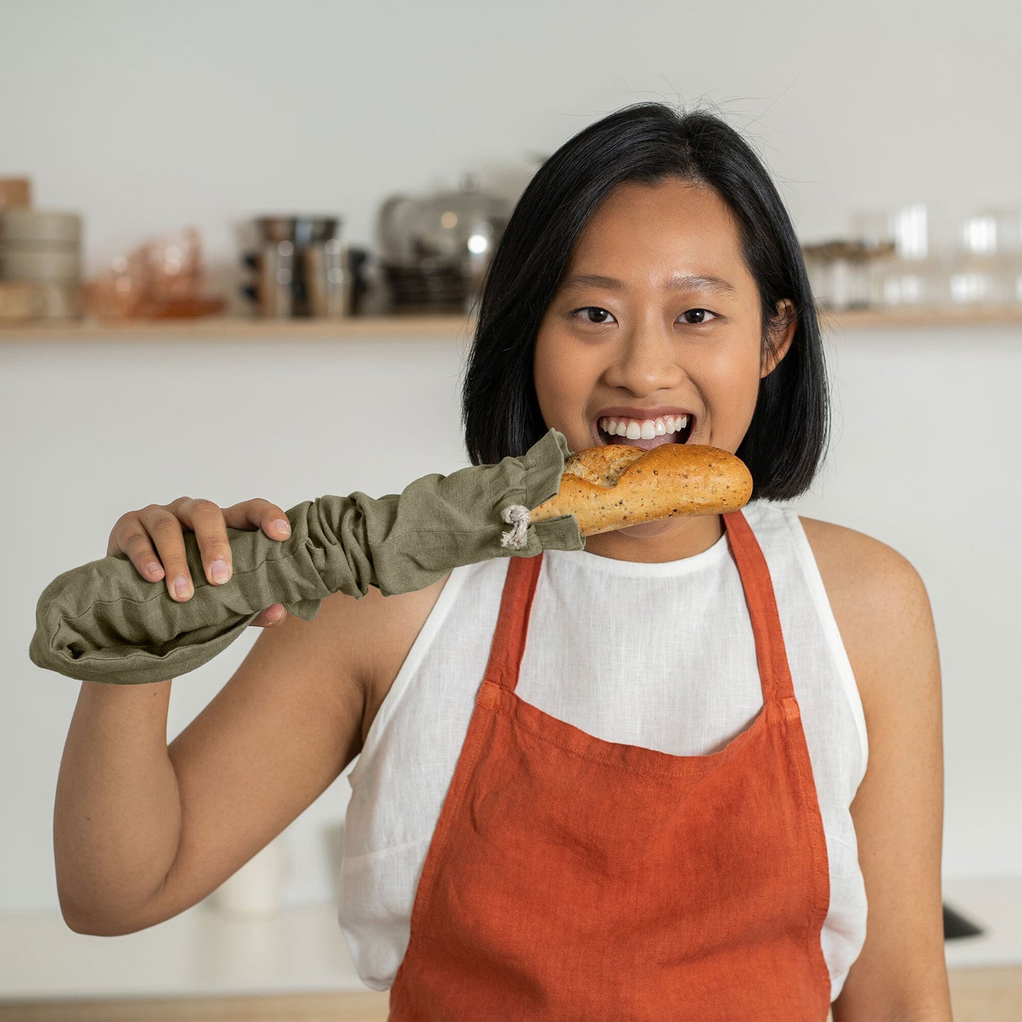 Sustainable Linen Bread Bag