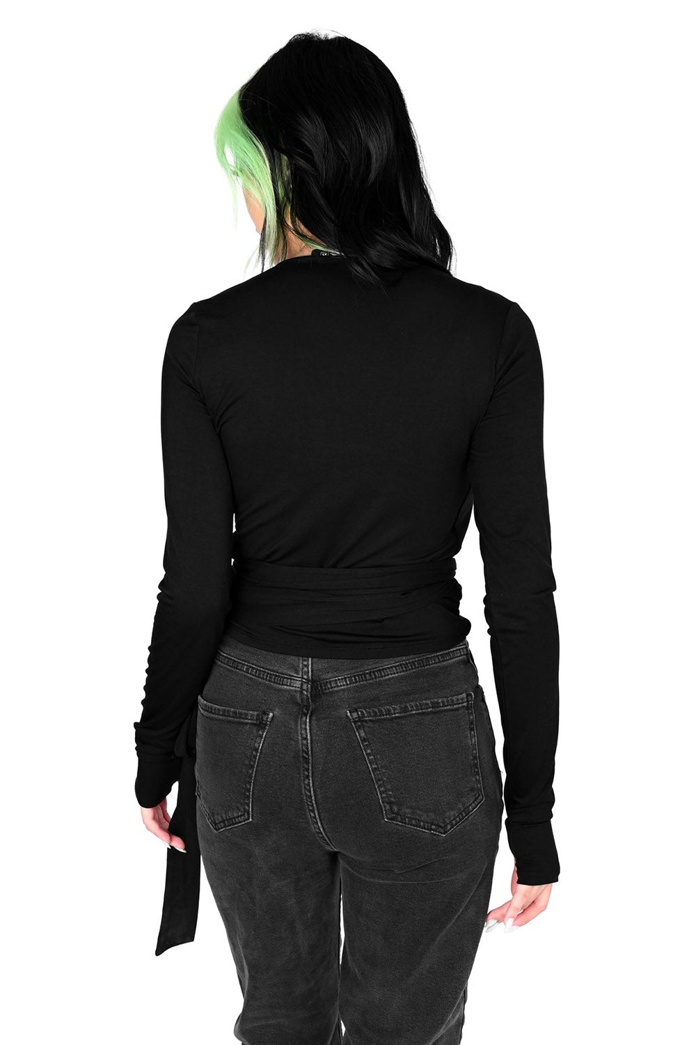 Ballet Wrap Long Sleeve Top