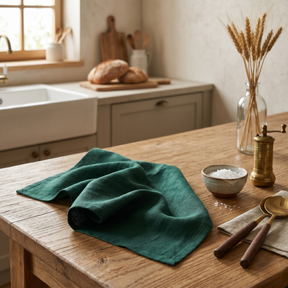 Linen Dish Towel Square