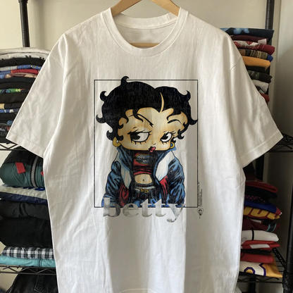 1997 Betty Boop Street Washed White Tee