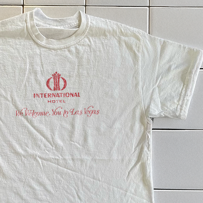 70's International Hotel Las Vegas Rare Washed White T-Shirt