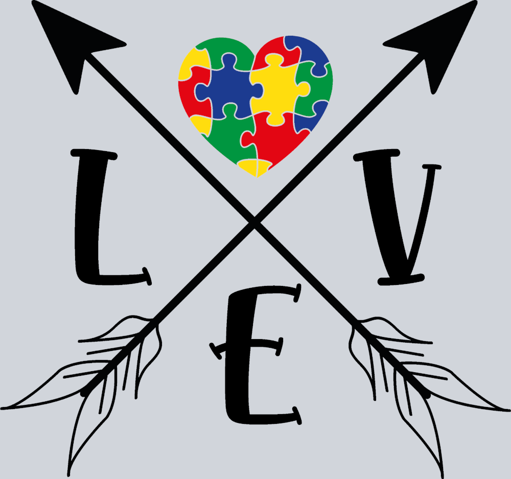 Autism Love Arrows - STK00313 (DTF Transfers)