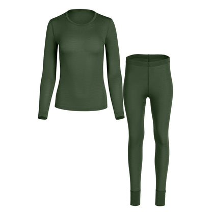 Women's 160 2-Piece Base Layer Set Dark Green