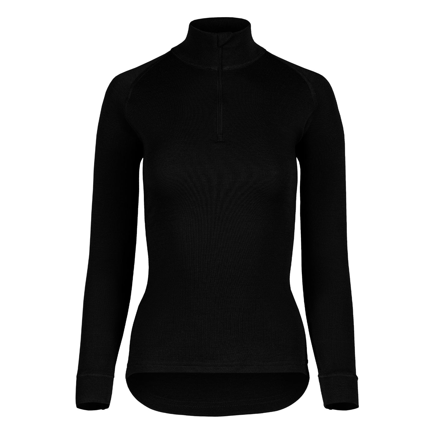 Women's 250 Zip Neck Top Black