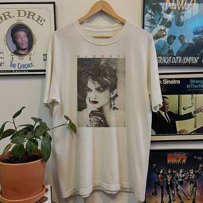 Rare Madonna Portrait Washed White Tee